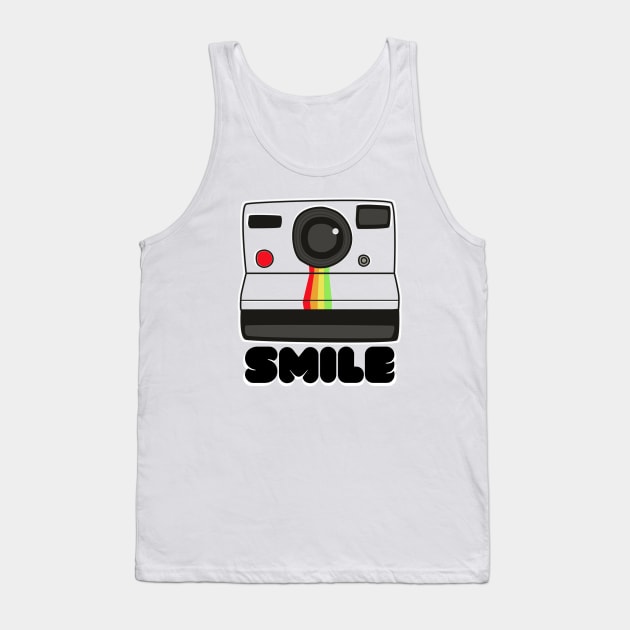 Instant Camera Smiles for the 70s and 80s Tank Top by Contentarama